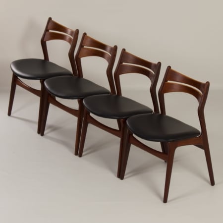 Teak Dining Chairs by Erik Buck for CHR. Christensens, 1960 &#8211; Set of 4