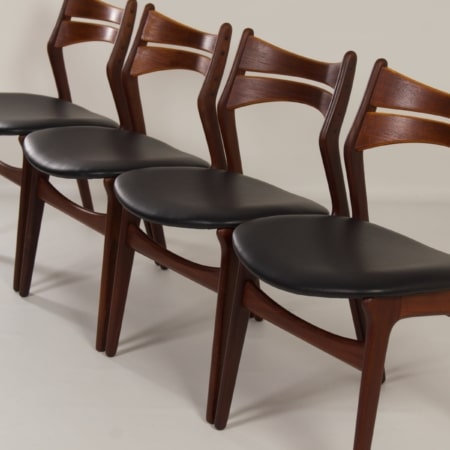 Teak Dining Chairs by Erik Buck for CHR. Christensens, 1960 &#8211; Set of 4