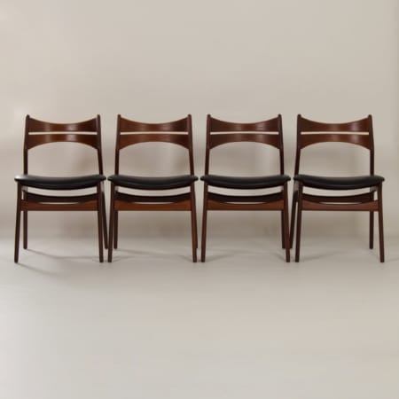 Teak Dining Chairs by Erik Buck for CHR. Christensens, 1960 &#8211; Set of 4