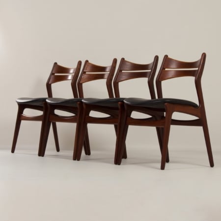 Teak Dining Chairs by Erik Buck for CHR. Christensens, 1960 &#8211; Set of 4