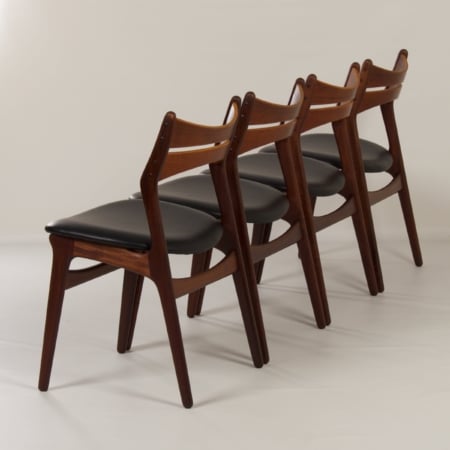 Teak Dining Chairs by Erik Buck for CHR. Christensens, 1960 &#8211; Set of 4