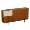 Teak Highboard by Louis van Teeffelen for Webé, 1960s – With Tiles from Ravelli