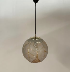 Large Crystal Pendant Lamp by Peill &amp; Putzler, 1970s