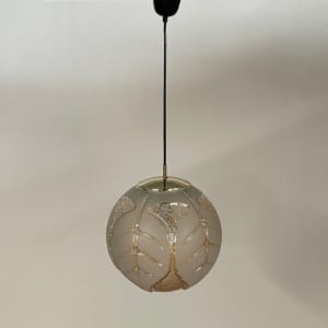 Large Crystal Pendant Lamp by Peill &amp; Putzler, 1970s