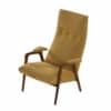 Armchair SZ25/SZ80 by Hein Stolle for ‘t Spectrum, 1959 – Wenge Wood, Grey-White Ploeg Fabric