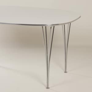 Super Elliptical Dining Table by Piet Hein and Bruno Mathsson for Fritz Hansen, 1970s