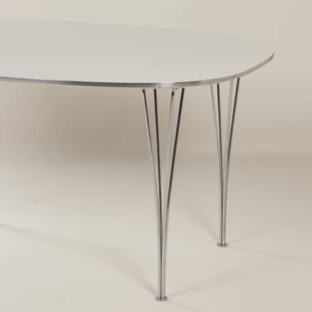 Super Elliptical Dining Table by Piet Hein and Bruno Mathsson for Fritz Hansen, 1970s