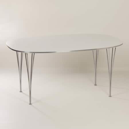 Super Elliptical Dining Table by Piet Hein and Bruno Mathsson for Fritz Hansen, 1970s