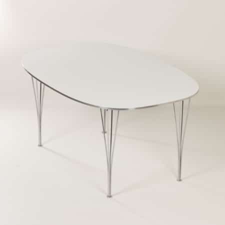 Super Elliptical Dining Table by Piet Hein and Bruno Mathsson for Fritz Hansen, 1970s