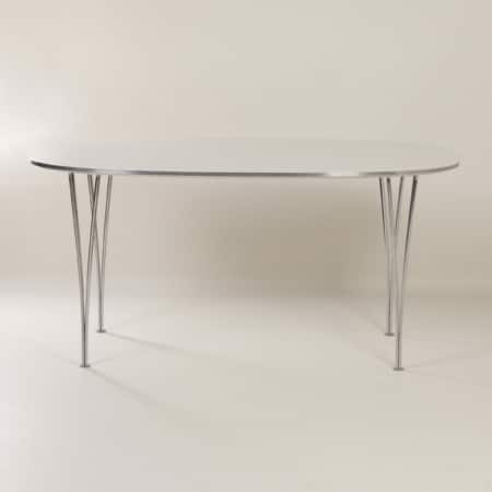 Super Elliptical Dining Table by Piet Hein and Bruno Mathsson for Fritz Hansen, 1970s