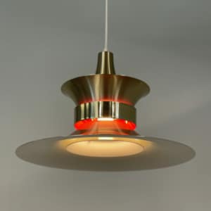 Danish hanging lamp by Bent Nordsted for Lyskaer Belysning, 1970s.