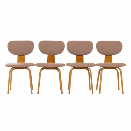 Dining Room Chairs SB02 by Cees Braakman for Pastoe, 1950s - 4 Pieces, Reupholstered
