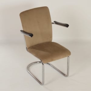 Armchair by Toon de Wit for De Wit, 1940s &#8211; New Rib Fabric.