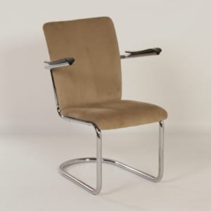 Armchair by Toon de Wit for De Wit, 1940s &#8211; New Rib Fabric.