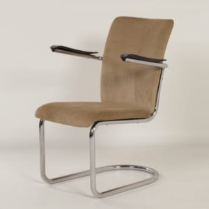 Armchair by Toon de Wit for De Wit, 1940s &#8211; New Rib Fabric.