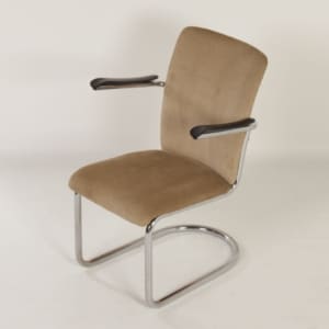 Armchair by Toon de Wit for De Wit, 1940s &#8211; New Rib Fabric.