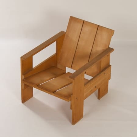 Crate Chair by Gerrit Rietveld for Cassina, 1980s