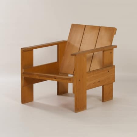 Crate Chair by Gerrit Rietveld for Cassina, 1980s