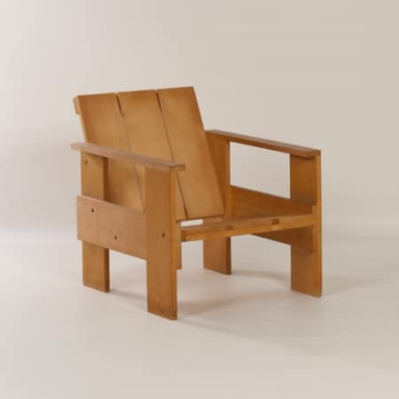 Crate Chair by Gerrit Rietveld for Cassina, 1980s