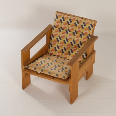 Crate Chair by Gerrit Rietveld for Cassina, 1980s