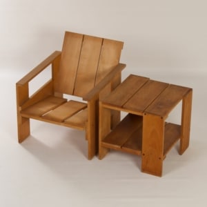 Crate Table by Gerrit Rietveld for Cassina, 1980s