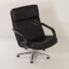 Black F154 Swivel Chairs by Geoffrey Harcourt voor Artifort, 1980s | Set of 2 in Leather