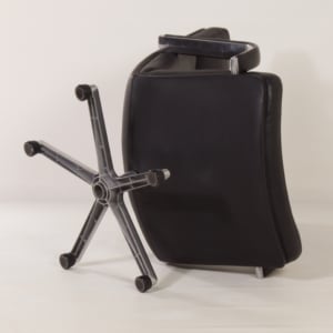 Black F154 Swivel Chair by Geoffrey Harcourt voor Artifort, 1980s | Leather