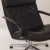 Black F154 Swivel Chairs by Geoffrey Harcourt voor Artifort, 1980s | Set of 2 in Leather