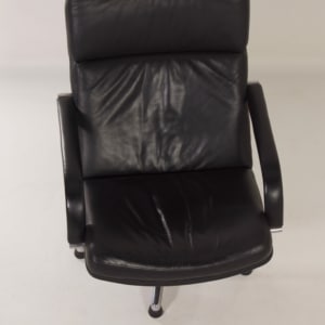Black F154 Swivel Chair by Geoffrey Harcourt voor Artifort, 1980s | Leather