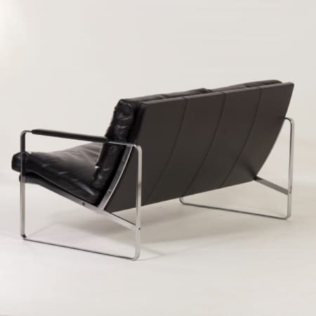 2 Seater Sofa by Preben Fabricius for Walter Knoll, 1990s &#8211; Black Leather