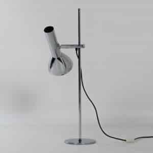 Table Lamp in Chromed Metal by Hustadt Leuchten, 1970s