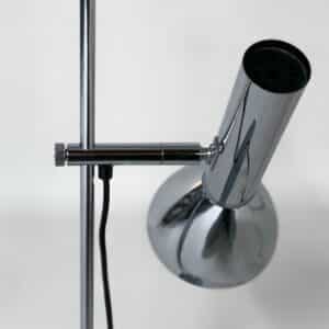 Table Lamp in Chromed Metal by Hustadt Leuchten, 1970s