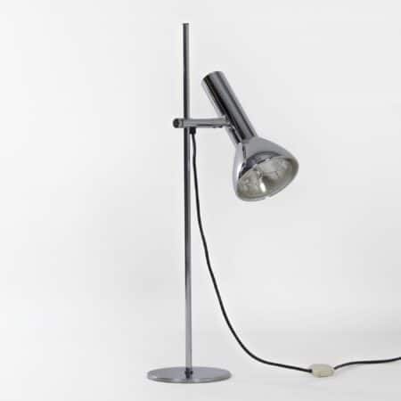 Table Lamp in Chromed Metal by Hustadt Leuchten, 1970s