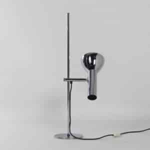 Table Lamp in Chromed Metal by Hustadt Leuchten, 1970s