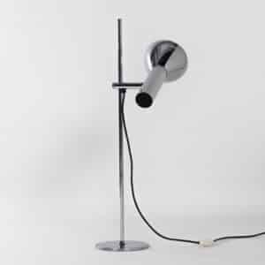Table Lamp in Chromed Metal by Hustadt Leuchten, 1970s