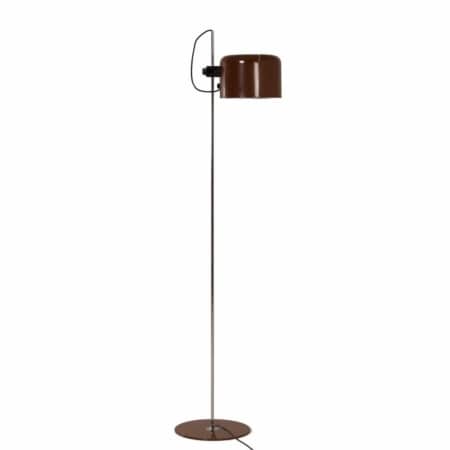 Brown Coupe Floor Lamp by Joe Colombo for Oluce Italy, 1960s