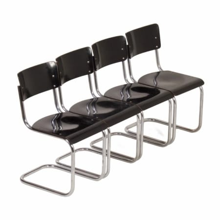 S43 Tubular Chairs by Mart Stam for Thonet, 1930s – Set of 4