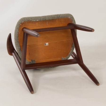 Teak Cow Horn Chair for Hulmefa, 1960s