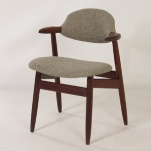 Teak Cow Horn Chair for Hulmefa, 1960s