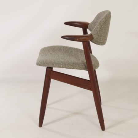 Teak Cow Horn Chair for Hulmefa, 1960s