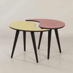 Unique Set Yin-Yang Coffee or Side Tables, 1950s