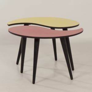 Unique Set Yin-Yang Coffee or Side Tables, 1950s