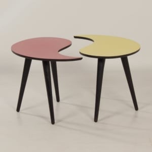 Unique Set Yin-Yang Coffee or Side Tables, 1950s