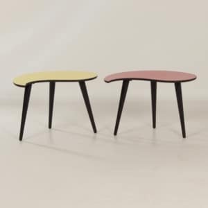Unique Set Yin-Yang Coffee or Side Tables, 1950s