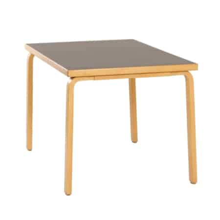 Mid-century Table by Alvar Aalto for Artek, 1950s - New Linoleum Top Layer