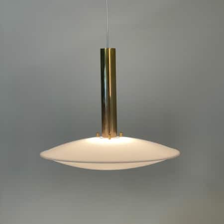 Swedish Pendant in Brass and Perspex by Asea, 1960s