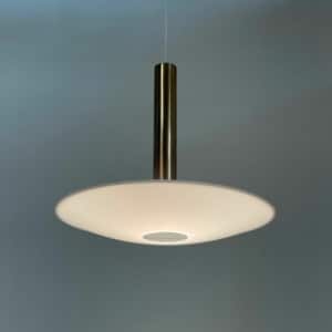 Swedish Pendant in Brass and Perspex by Asea, 1960s