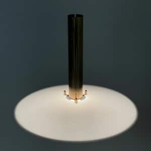Swedish Pendant in Brass and Perspex by Asea, 1960s