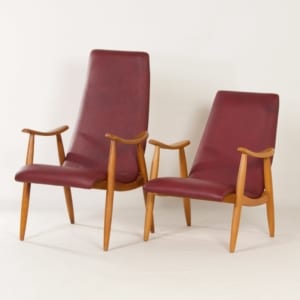 Set of armchairs by Louis van Teeffelen for Webe, 1960s