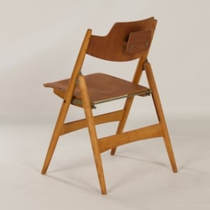 Wooden folding chair SE 18 by Egon Eiermann for Wilde + Spieth, 1960s | Beech + Teak